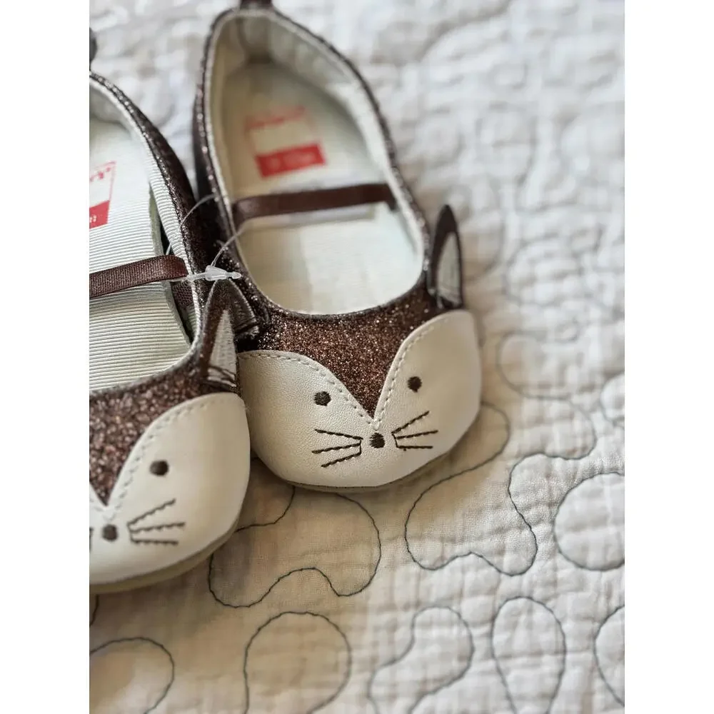Carter's Baby Girl Fox Soft Sole‎ Shoes 9-12 Months